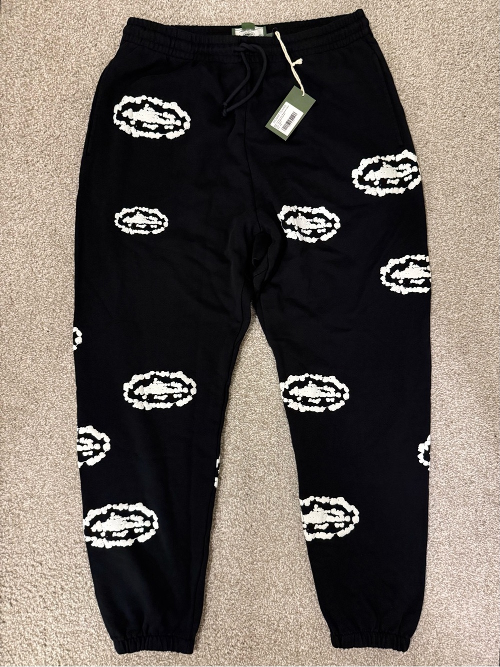 Brand New: Denim Tears X Corteiz Island Wreath Sweatpants Size US XXL